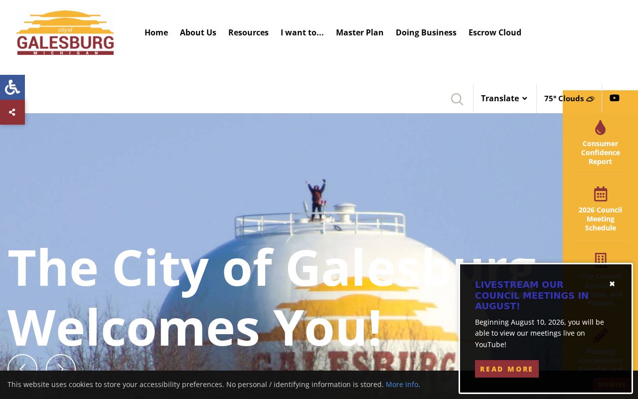 Galesburg criminal history City Hall official page